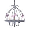 KAGO csillár mennyezeti lámpa 3xE14 szürke és rózsaszín Milagro
