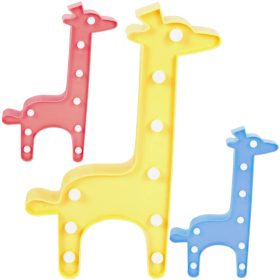   Gyermek éujeszkai lámpa Dekoratív zsiráf, 2x AA 1,5V elemmel, 9x LED MILAGRO EKD6257