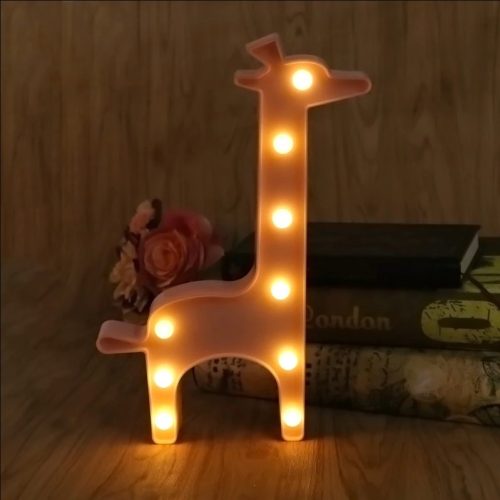 Gyermek éujeszkai lámpa Dekoratív zsiráf, 2x AA 1,5V elemmel, 9x LED MILAGRO EKD6257