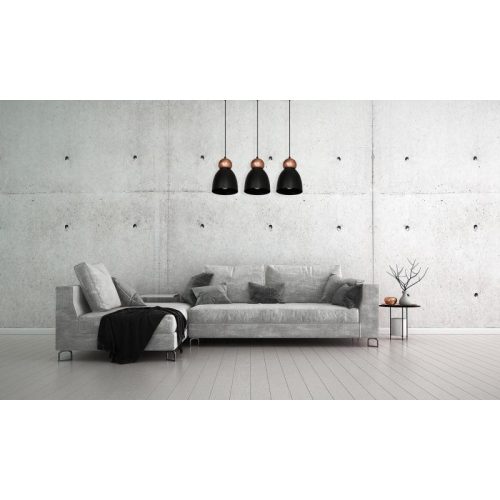 TAURUS fekete mennyezeti lámpa 3xE27 Milagro