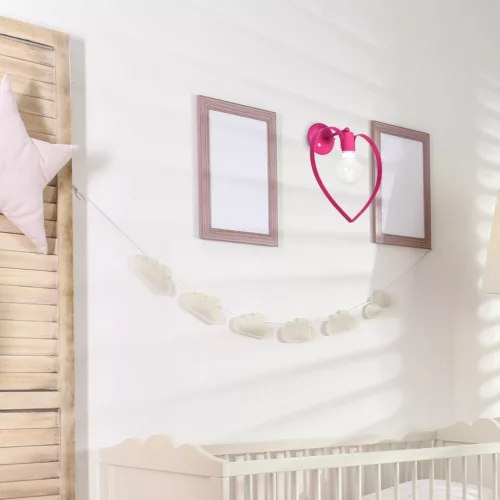 AMORE DARK Fali lámpa Pink 1xE27 Milagro