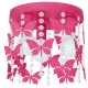 Rózsaszín gyerek mennyezeti lámpa ANGELICA Butterfly Chandelier 3x E27 Fém és kristály Milagro