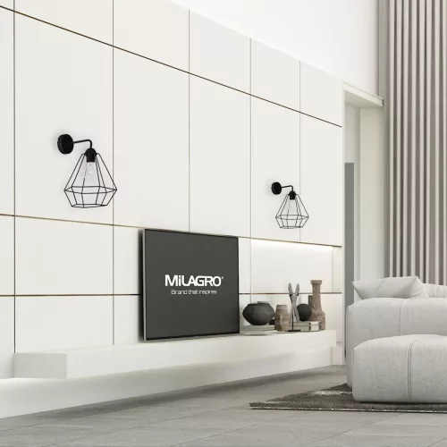 Oldalfali lámpa fekete  MiLAGRO 1x E27