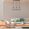 Függesztett lámpa KOSÁR 3xE27 Geometrikus Forma Loft Fekete Kosár Diamond MLP7215 Fém