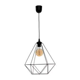   Függesztett lámpa KOSÁR 1xE27 geometriai forma loft fekete kosár gyémánt MLP7214 fém