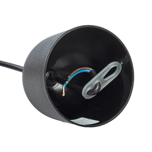 Függesztett lámpa KOSÁR 1xE27 geometriai forma loft fekete kosár gyémánt MLP7214 fém