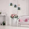 Glamour stílusú függőlámpa kristályokkal 3x E14 MiLAGRO STARLIGHT galaxy kristály