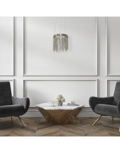 CASCATA szatén 18W LED Milagro mennyezeti lámpa