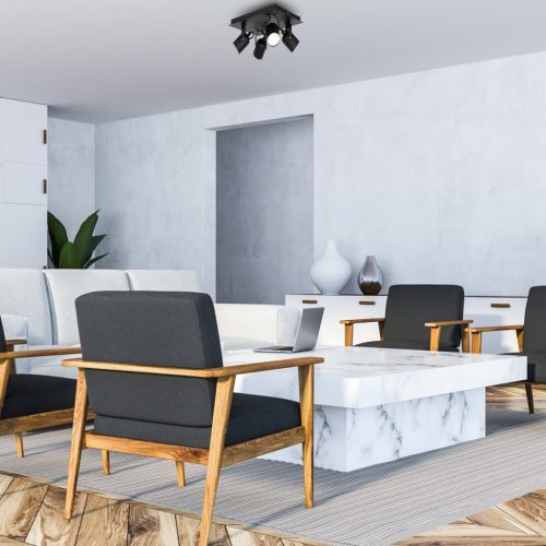 PICO mennyezeti lámpa fekete 4xGU10 Milagro