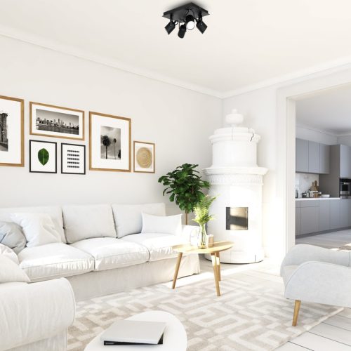 PICO mennyezeti lámpa fekete 4xGU10 Milagro