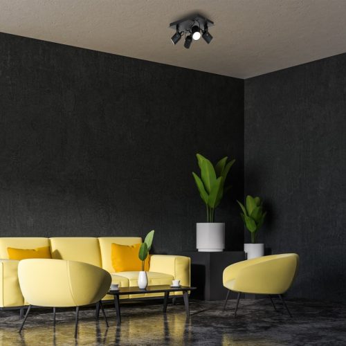 PICO mennyezeti lámpa fekete 4xGU10 Milagro