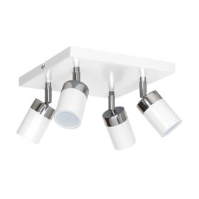   JOKER mennyezeti lámpa fehér 4xGU10 MILAGRO Fém négyzet alakú modern stílusban