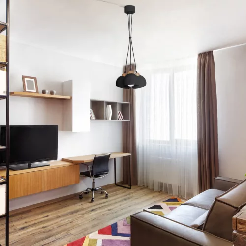 Skandináv stílusú függőlámpa fekete MiLAGRO DAMA 3x E27 Fa + fém