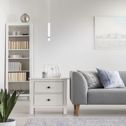 JOKER függőlámpa fehér 1x GU10 MILAGRO Fém modern stílusban