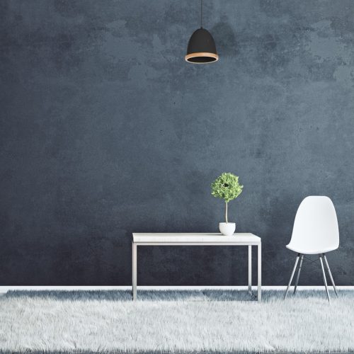 STUDIO függesztett lámpa 1xE27 klasszikus lámpaernyők fa kivitelben fekete MLP8852 Milagro fém + fa