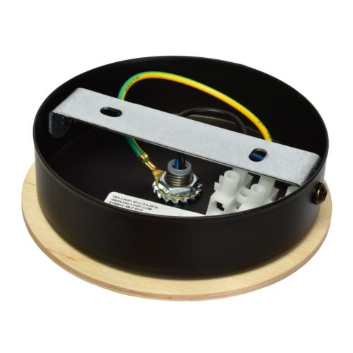 Skandináv stílusú fali lámpa MiLAGRO DAMA 1x E27 fekete Fa + fém