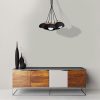 Skandináv stílusú mennyezeti függőlámpa fekete MiLAGRO DAMA 5x E27 Fa + fém