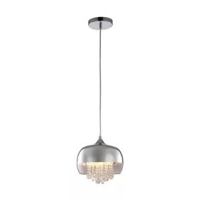   LUNA függőlámpa Króm 1x E14 IP20 Fém és üveg Milagro Crystals Glamour stílus