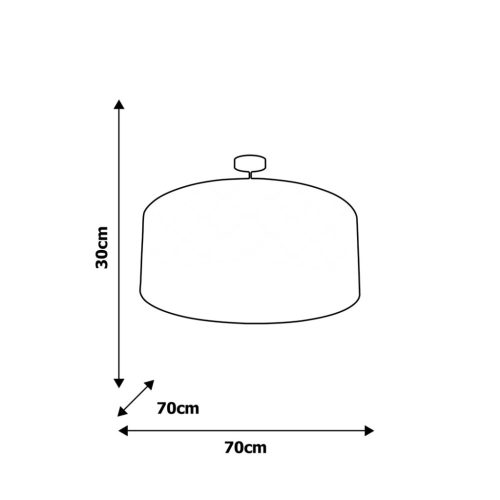 PIERRE szürke mennyezeti lámpa 3xE27 Milagro