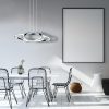 CRAFT 46W LED függőlámpa, króm, ML3807 fém + műanyag