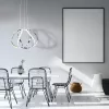 GLOBE 50W LED függőlámpa Modern Eredeti Stílus Króm ML3808 Fém + Műanyag