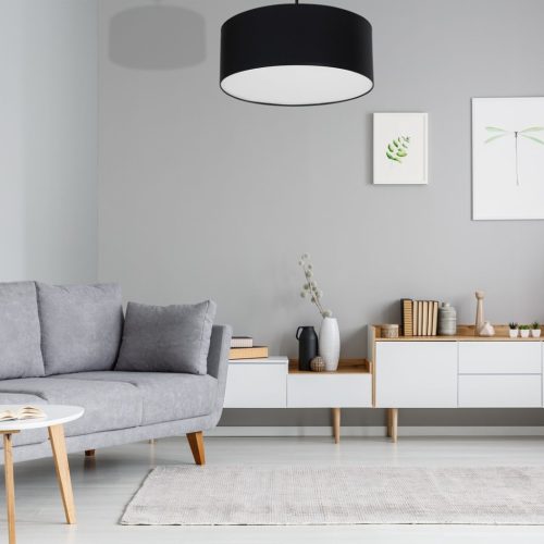 BARI mennyezeti lámpa fekete 3xE27 Milagro