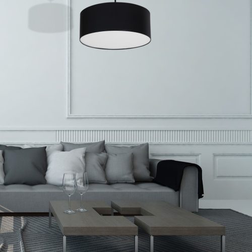 BARI mennyezeti lámpa fekete 3xE27 Milagro