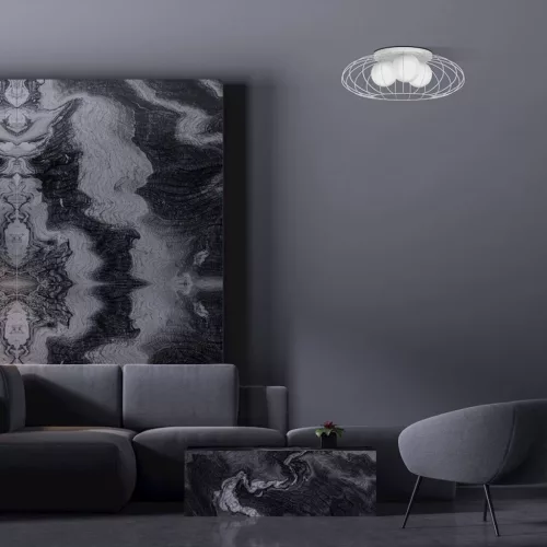 KRONOS 3xE14 IP20 White Metal Milagro csillár mennyezeti lámpa