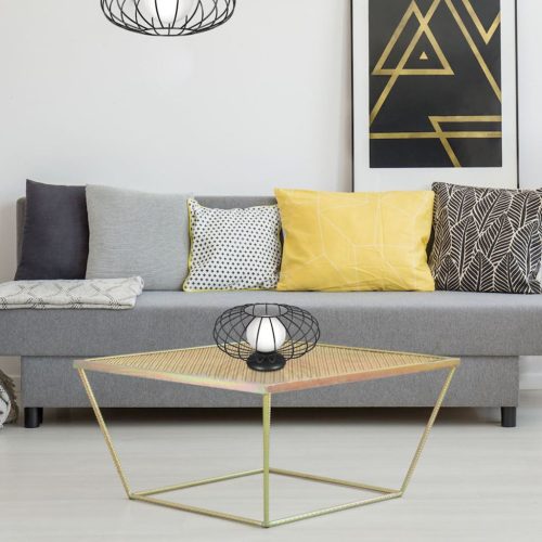 KRONOS asztali lámpa 1xE14 IP20 Black Metal Milagro