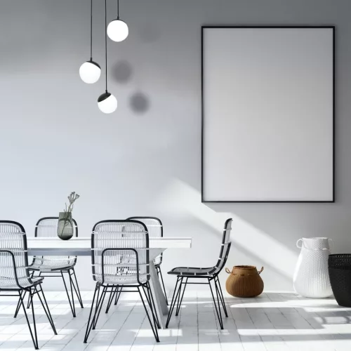 SFERA függőlámpa 3xE14 fehér golyók fekete Részletek MLP8868 Milagro fém + üveg