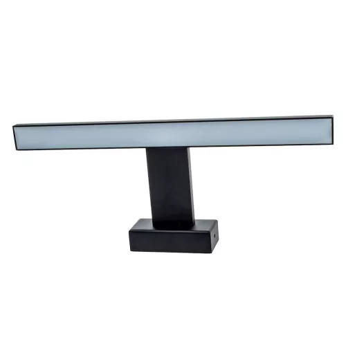 SHINE négyszögletes fekete 7W LED fali lámpa Fém és Milagro anyagból IP44