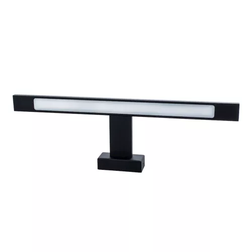 SHINE téglalap alakú fekete fali lámpa 7W LED IP44 Fém és Milagro anyagból