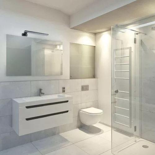 SHINE téglalap alakú fekete fali lámpa 11W LED Fém és műanyag IP44 Milagro