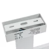 SHINE téglalap alakú fehér fali lámpa 13,8W LED IP44 Fém és Milagro műanyag