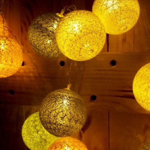 CATTON BALLS LED golyók Fényfüzér 230V 30x LED lámpák MILAGRO EKD9326