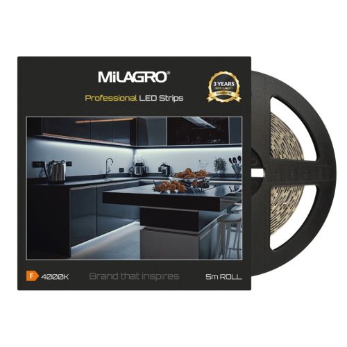 LED szalag Premium Strip 60/m 4000K IP20 5m Milagro