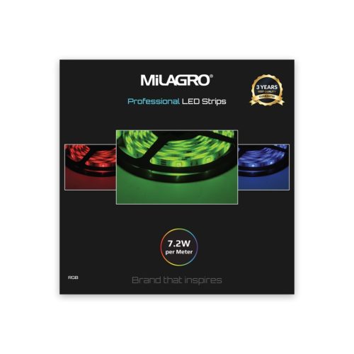 LED szalag Pro 30 LED 36W RGB IP20 5m Milagro