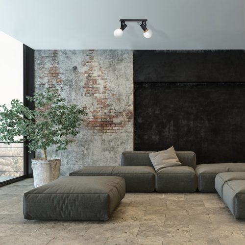 AURIS mennyezeti lámpa fekete 2xE14 Milagro