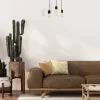 JACK 3xE27 függőlámpa dió minimalista megjelenésű fa lámpatest MLP4360 Milagro Wood