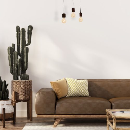 JACK 3xE27 függőlámpa dió minimalista megjelenésű fa lámpatest MLP4360 Milagro Wood