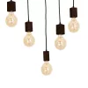 JACK 5xE27 függőlámpa diófa minimalista megjelenésű fa lámpatest MLP4361 Milagro Wood