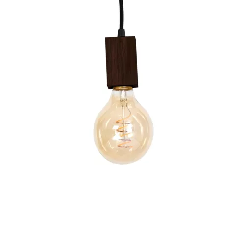 JACK 5xE27 függőlámpa diófa minimalista megjelenésű fa lámpatest MLP4361 Milagro Wood