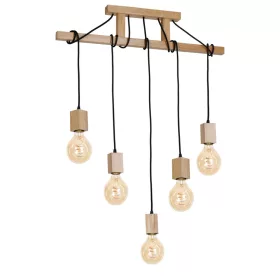   JACK 5xE27 függesztett lámpa Natural Wood Minimalista megjelenés MLP583 Milagro Wood