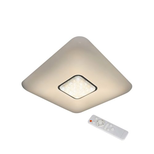 Felületre szerelhető mennyezeti lámpa YAX 24W LED + REMOTE Négyzet Színbeállítás ML4402 Milagro Műanyag + Fém