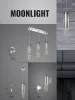 Fali lámpa MOONLIGHT 1x E14 MILAGRO glamour króm fémüveg