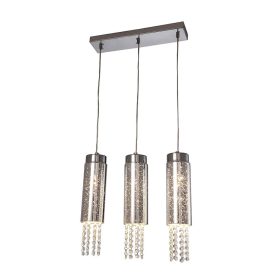   MOONLIGHT mennyezeti függesztett lámpa 3xE14 MILAGRO glamour króm fémüveg