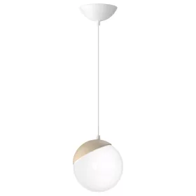   SFERA függőlámpa 1xE14 fehér fagolyók Részletek MLP5424 Milagro fém + fa + üveg