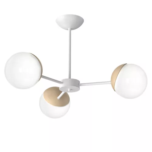 SFERA Fa csillár mennyezeti lámpa 3xE14 Milagro