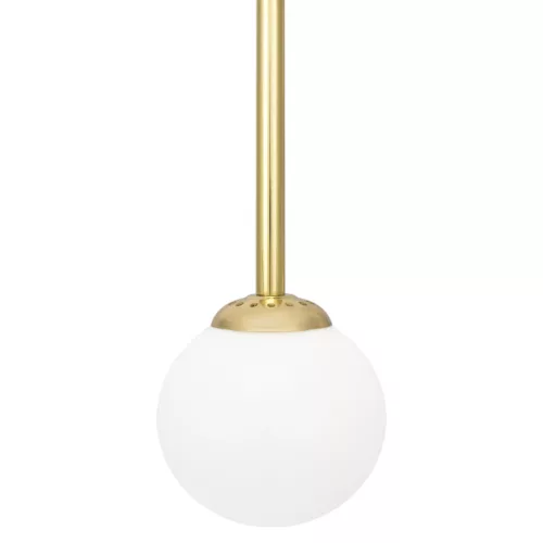 MiLAGRO PARMA fekete sárgaréz függőlámpa 1x E14