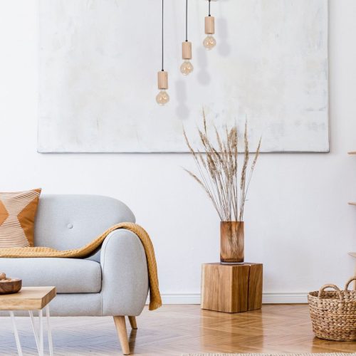 Ipari stílusú függőlámpa fém + fa MiLAGRO LINES 3x E27